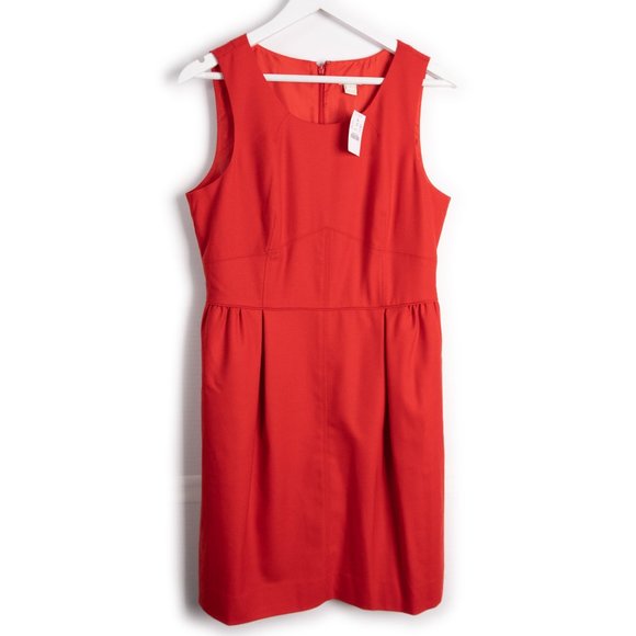 J. Crew Dresses & Skirts - NEW J. Crew Red Shift Wool Dress size 10